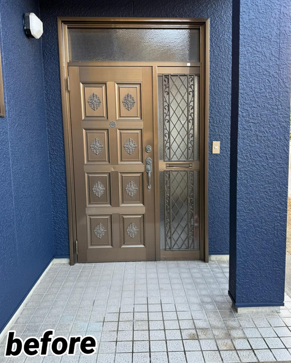 玄関ドアリフォーム工事｜玄関リフォーム｜那須塩原市M様邸　(2025.11.04)