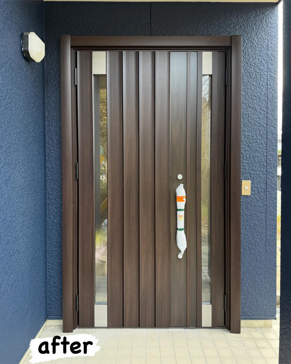 玄関ドアリフォーム工事｜玄関リフォーム｜那須塩原市M様邸　(2025.11.04)
